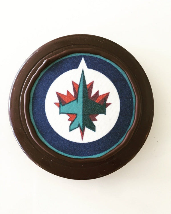 Winnipeg Jets Chocolate Hockey Puck